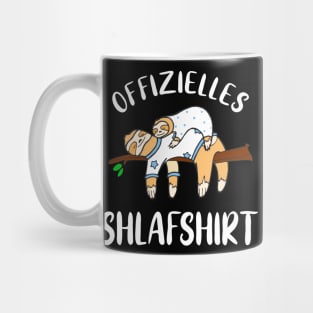 Faultiere Schlafshirt Pyjama Langschläfer Geschenk Mug